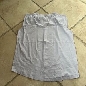 Matilda Jane Womens M/L Good Hart French Lilac V-Neck Tank Top Purple Cotton